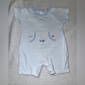 Kissy Kissy (NOT FOR SALE) striped short playsuit, size 12-18 mos